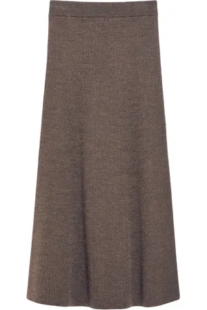 Max Mara Dames, Rokken, Bruin, Maat: M Wol