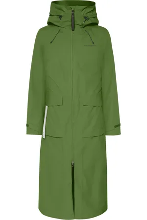 Didriksons Dames, Mantels, Groen, Maat: 3XL
