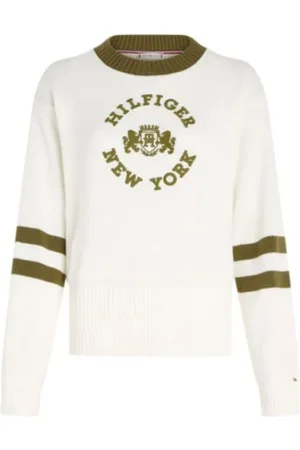 Tommy Hilfiger Dames, Truien, Wit, Maat: M Katoen