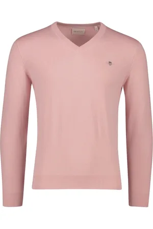 GANT Heren, Truien, Roze, Maat: 3XL Katoen