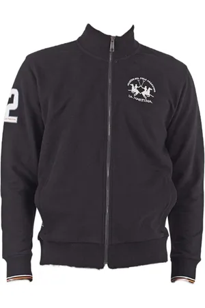 La Martina Heren, Sweatshirts & Hoodies, Zwart, Maat: S Katoen
