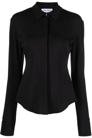 The Attico Dames, Blouses & Shirts, Zwart, Maat: XL Jersey