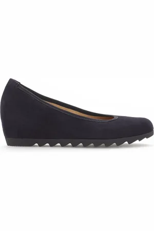 Gabor Dames, Schoenen, Blauw, Maat: 38 1/2 EU Velours