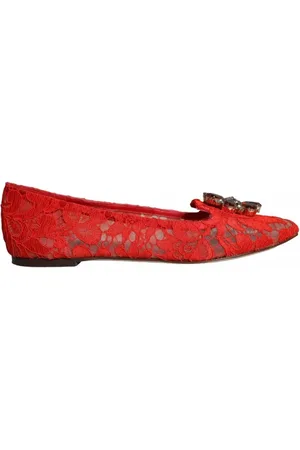 Dolce & Gabbana Dames, Schoenen, Rood, Maat: 35 EU Katoen
