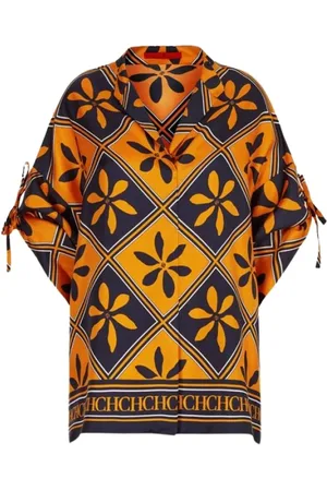 Carolina Herrera Dames, Blouses & Shirts, Veelkleurig, Maat: S Zijde