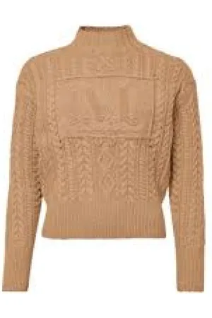 Max Mara Dames, Truien, Bruin, Maat: L