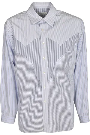 Maison Margiela Heren, Overhemden, Blauw, Maat: L Katoen