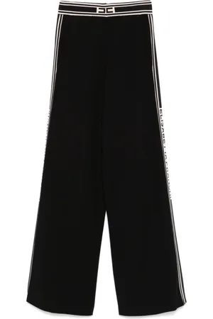 Elisabetta Franchi Dames, Broeken, Zwart, Maat: L Viscose