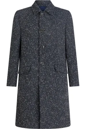 Etro Heren, Mantels, Grijs, Maat: XL Wol