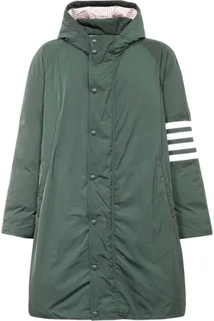 Thom Browne Heren, Mantels, Groen, Maat: XL Poliester