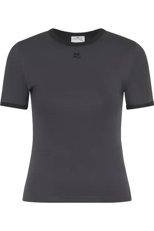 Courrèges Dames, Tops, Grijs, Maat: L Katoen