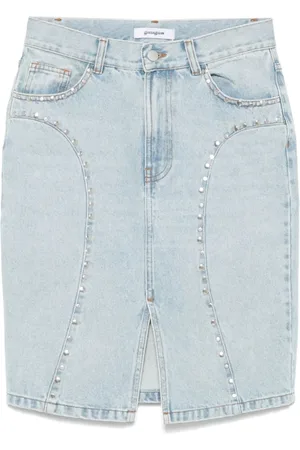 Gimaguas Dames, Rokken, Blauw, Maat: S Denim