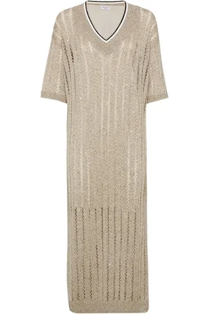 Brunello Cucinelli Dames, Jurken, , Maat: S