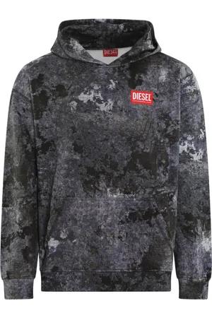 Diesel Heren, Sweatshirts & Hoodies, Grijs, Maat: M Katoen