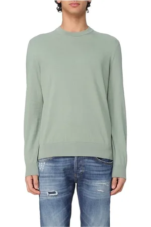 HUGO BOSS Heren, Truien, Groen, Maat: 3XL Katoen