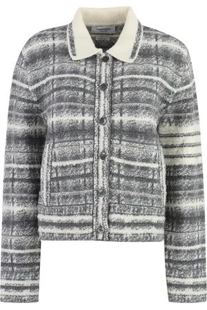 Thom Browne Dames, Truien, Grijs, Maat: XS Wol