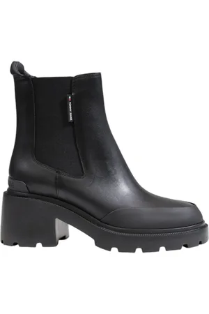 Tommy Hilfiger Dames, Schoenen, Zwart, Maat: 38 EU Leer