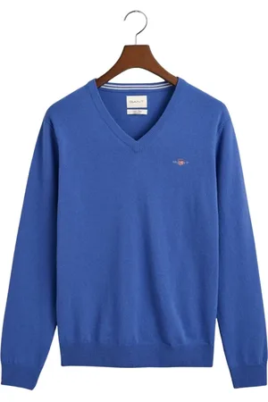 GANT Heren, Truien, Blauw, Maat: 2XL Wol