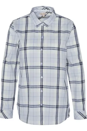 Barbour Dames, Blouses & Shirts, Blauw, Maat: L Katoen