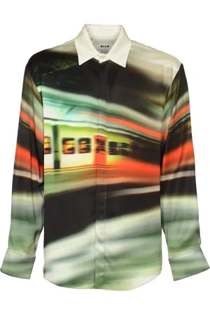 Msgm Heren, Overhemden, Veelkleurig, Maat: 2XL