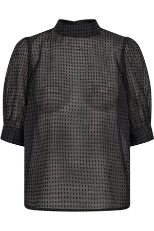 Co`Couture Dames, Blouses & Shirts, Zwart, Maat: L Katoen