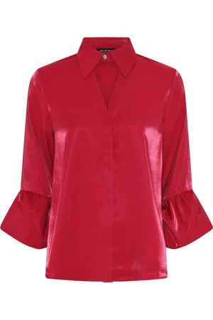 Bruuns Bazaar Dames, Blouses & Shirts, Rood, Maat: L