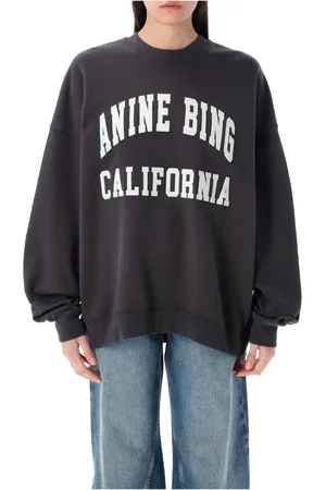 ANINE BING Dames, Sweatshirts & Hoodies, Zwart, Maat: M Katoen
