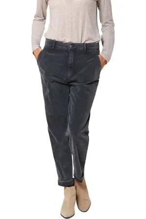 Masons Dames, Broeken, Blauw, Maat: XS Velours