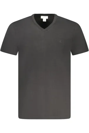 Calvin Klein Heren, Tops, Zwart, Maat: S Katoen