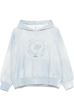 ERMANNO SCERVINO Dames, Sweatshirts & Hoodies, Blauw, Maat: M Katoen