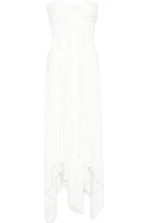 Norma Kamali Dames, Jurken, Wit, Maat: S Spandex