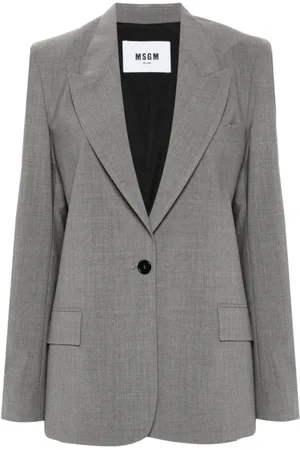 Msgm Dames, Jassen, Grijs, Maat: S Wol