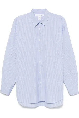 Comme des Garçons Heren, Overhemden, Blauw, Maat: L Katoen