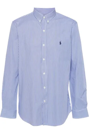 Ralph Lauren Heren, Overhemden, Blauw, Maat: XL Katoen