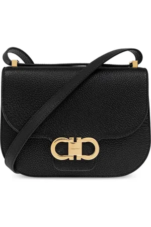 Salvatore Ferragamo Dames, Tassen, Zwart, Maat: ONE Size Leer