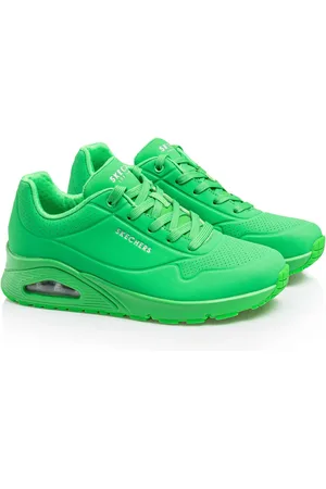 Skechers Dames, Schoenen, Groen, Maat: 37 EU Leer