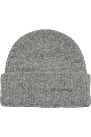 Ganni Dames, Accessoires, Grijs, Maat: ONE Size Wol