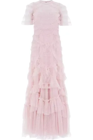 Needle & Thread Dames, Jurken, Roze, Maat: S Chiffon