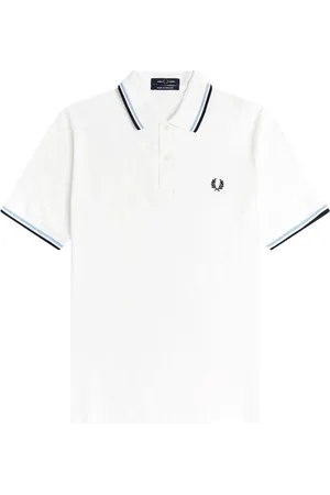 Fred Perry Heren, Tops, Wit, Maat: 3XS Katoen