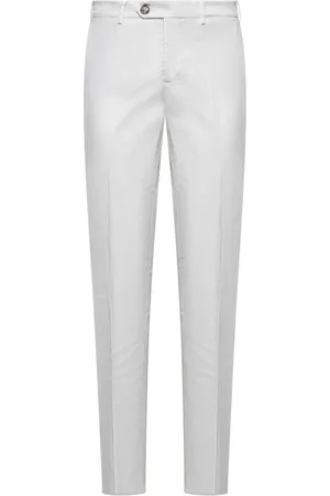 Brunello Cucinelli Heren, Broeken, Wit, Maat: XL Katoen