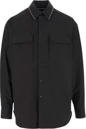 OFF-WHITE Heren, Overhemden, Zwart, Maat: M