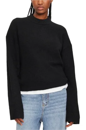 Calvin Klein Dames, Truien, Zwart, Maat: S Wol