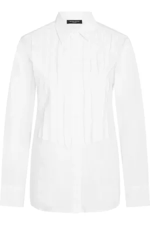 Bruuns Bazaar Dames, Blouses & Shirts, Wit, Maat: 2XL Katoen