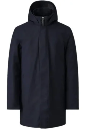 Mackage Heren, Mantels, Blauw, Maat: 2XS Leer