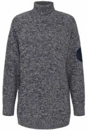 Elisabetta Franchi Dames, Truien, Blauw, Maat: XS Wol
