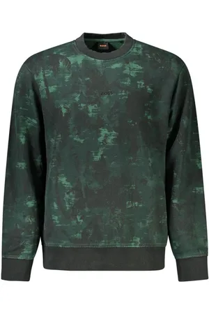 HUGO BOSS Heren, Sweatshirts & Hoodies, Groen, Maat: S Katoen