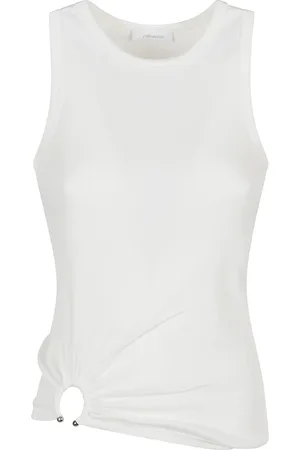 Paco rabanne Dames, Tops, Wit, Maat: XS Katoen