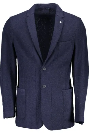 GANT Heren, Jassen, Blauw, Maat: L Wol