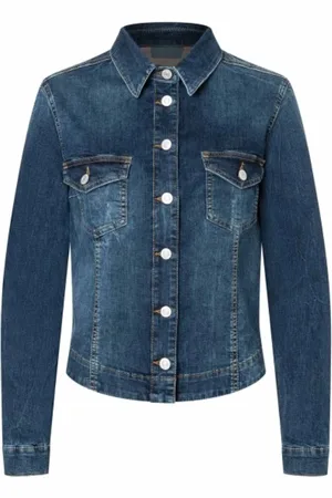 Mac Dames, Jassen, Blauw, Maat: M Denim