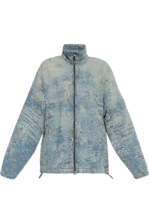 Diesel Unisex, Jassen, Blauw, Maat: XL Denim